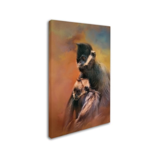 Jai Johnson 'Mom And Baby Francois Langur' Canvas Art,12x19